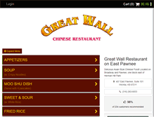 Tablet Screenshot of greatwallpawnee.com